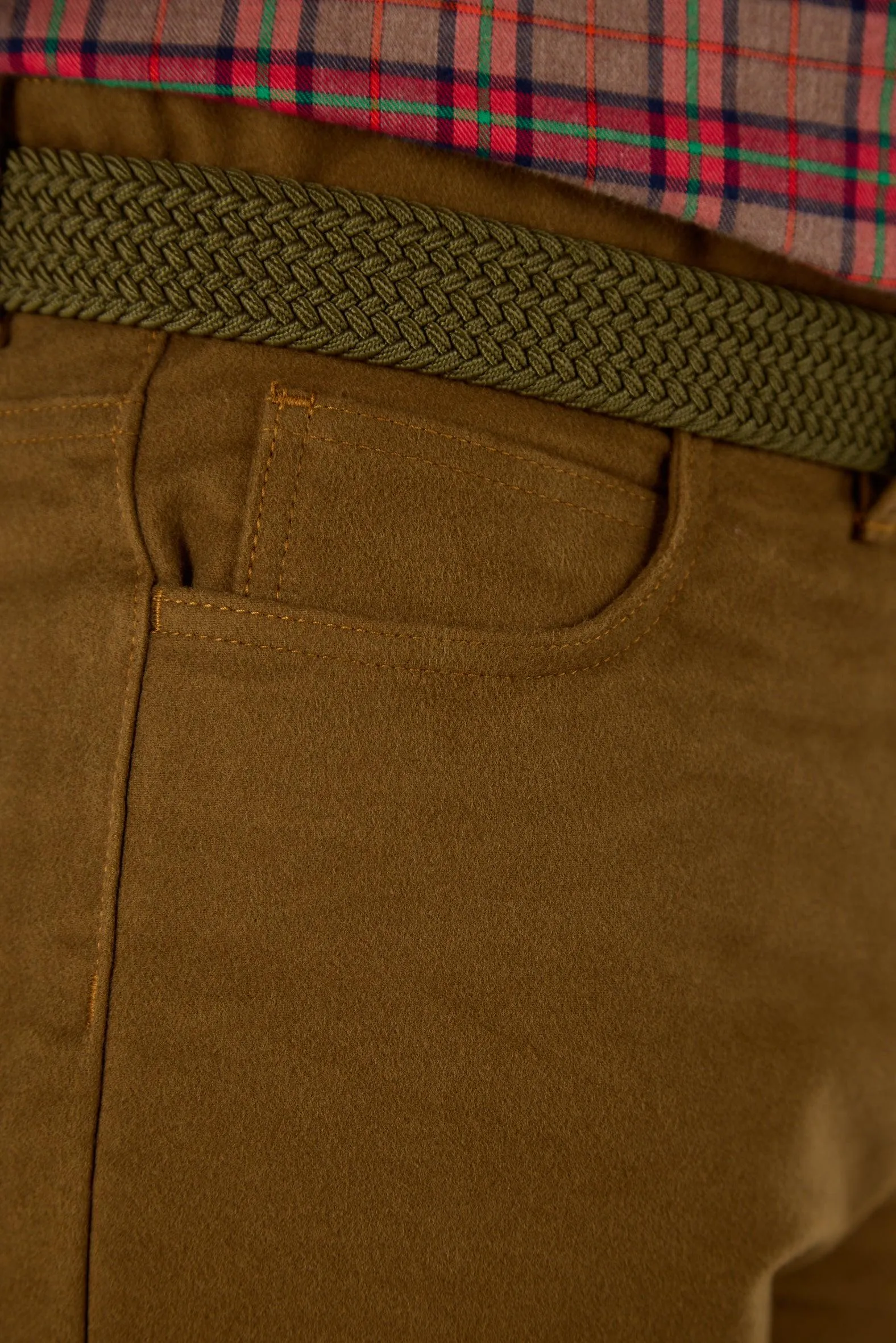 Gun Hill Men's Quality Moleskin Jeans midnight olive tan stone