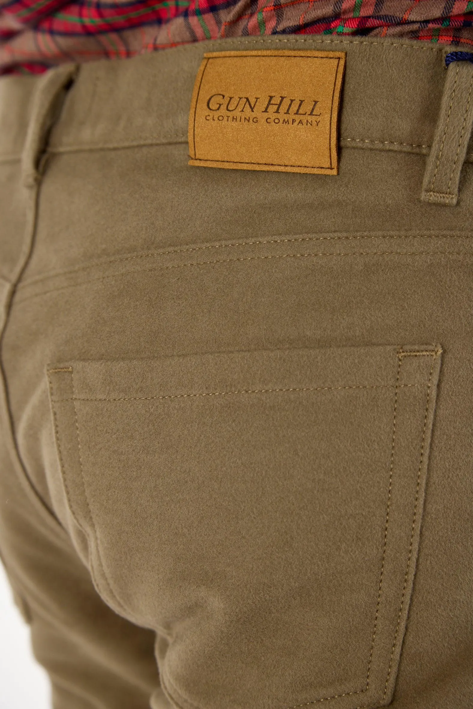 Gun Hill Men's Quality Moleskin Jeans midnight olive tan stone