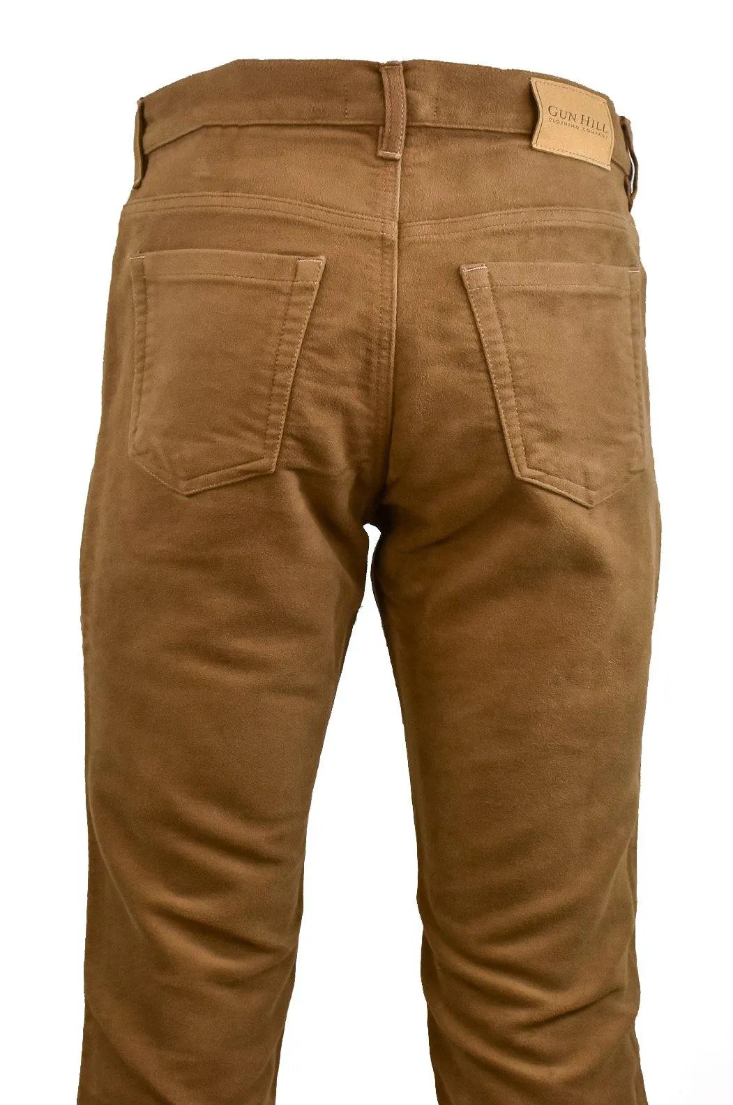 Gun Hill Men's Quality Moleskin Jeans midnight olive tan stone