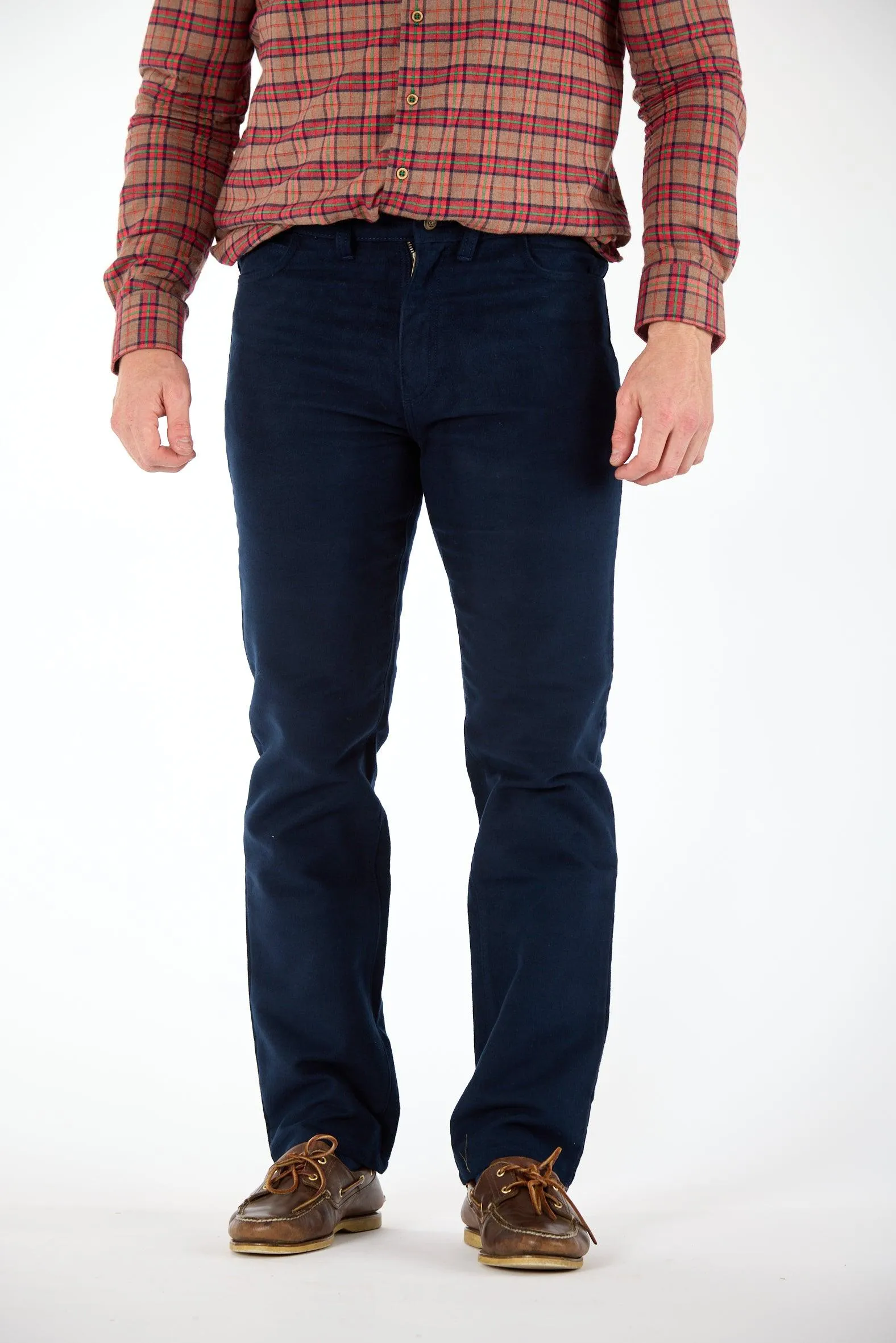 Gun Hill Men's Quality Moleskin Jeans midnight olive tan stone