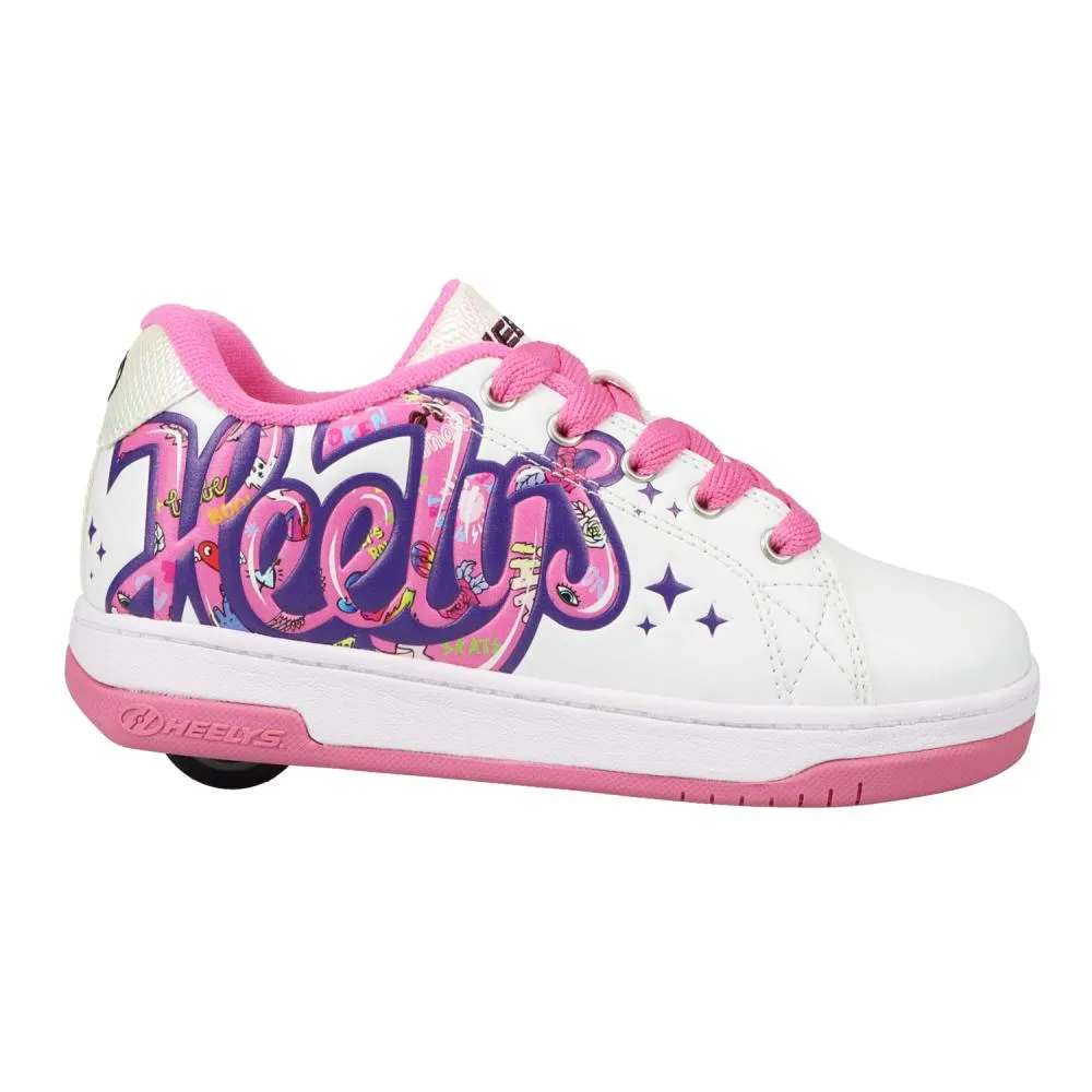 Heelys Split Shoes - White/Pink/Grape