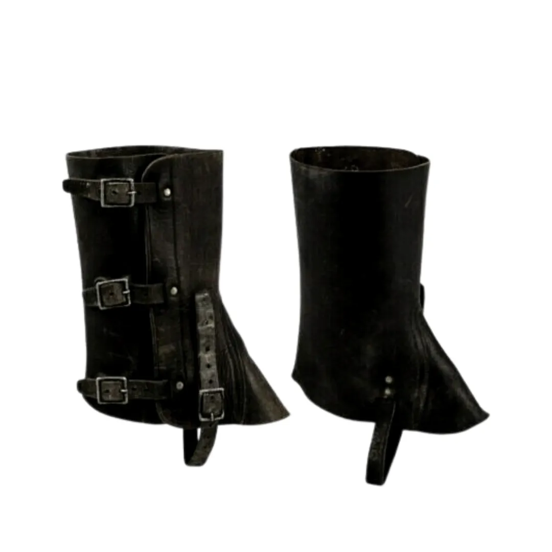 IHP™ Black Leather Gaiters