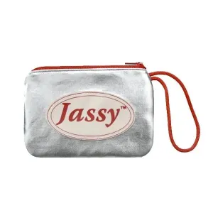 Jassy Rhythmic Gymnastics Shoe Pouch – Color: Metallic Silver