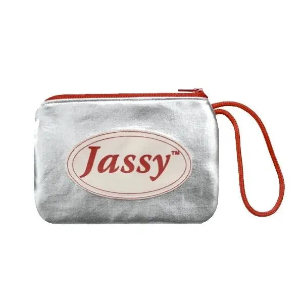 Jassy Rhythmic Gymnastics Shoe Pouch – Color: Metallic Silver