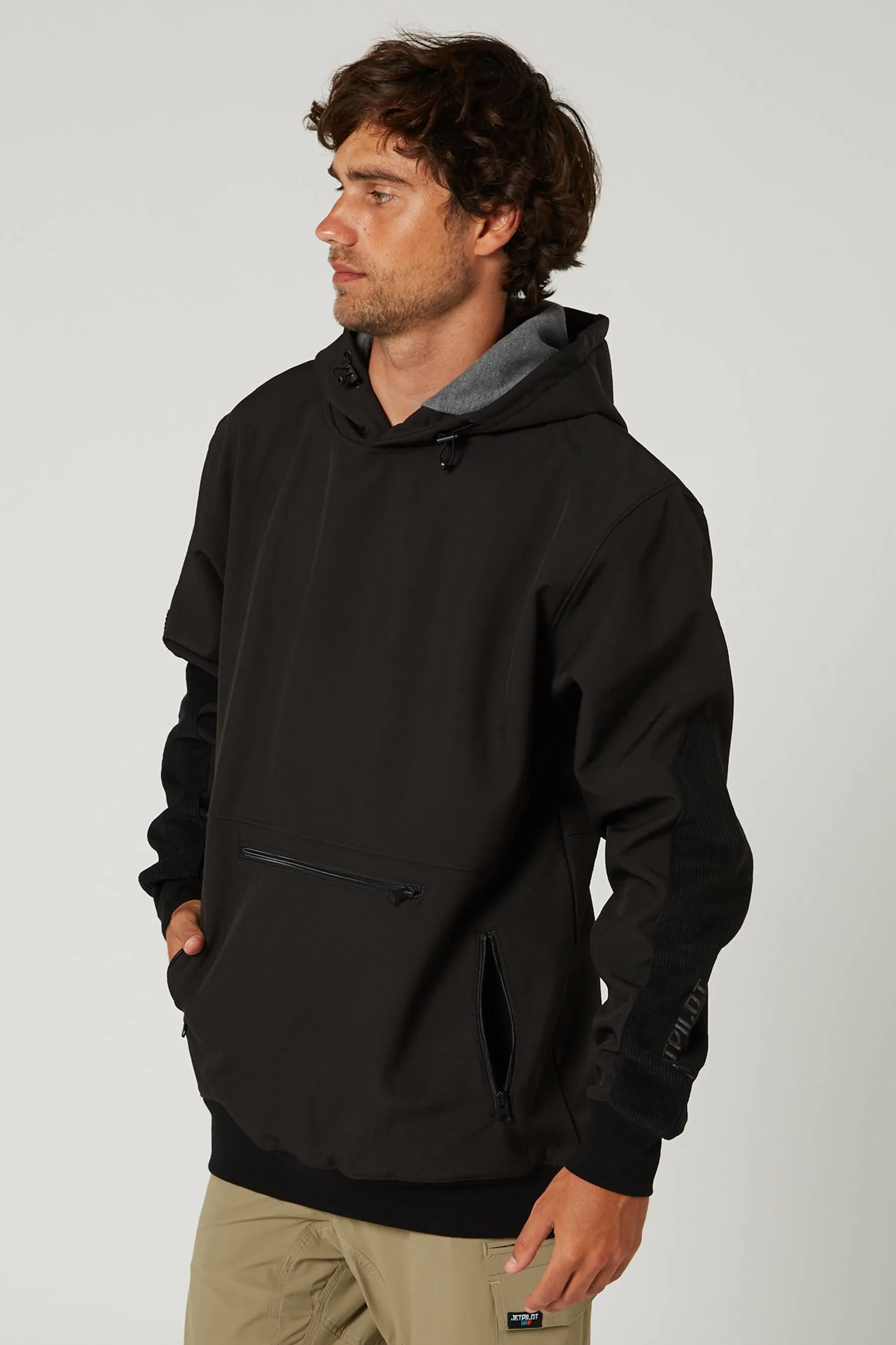 Jetpilot Utility Mens Hoodie - Black