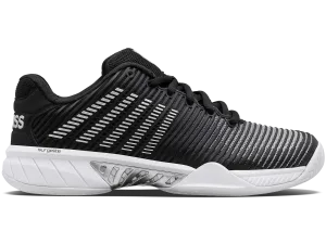 K-Swiss Women's Hypercourt Express 2 Tennis Shoes in Black/White/Silver