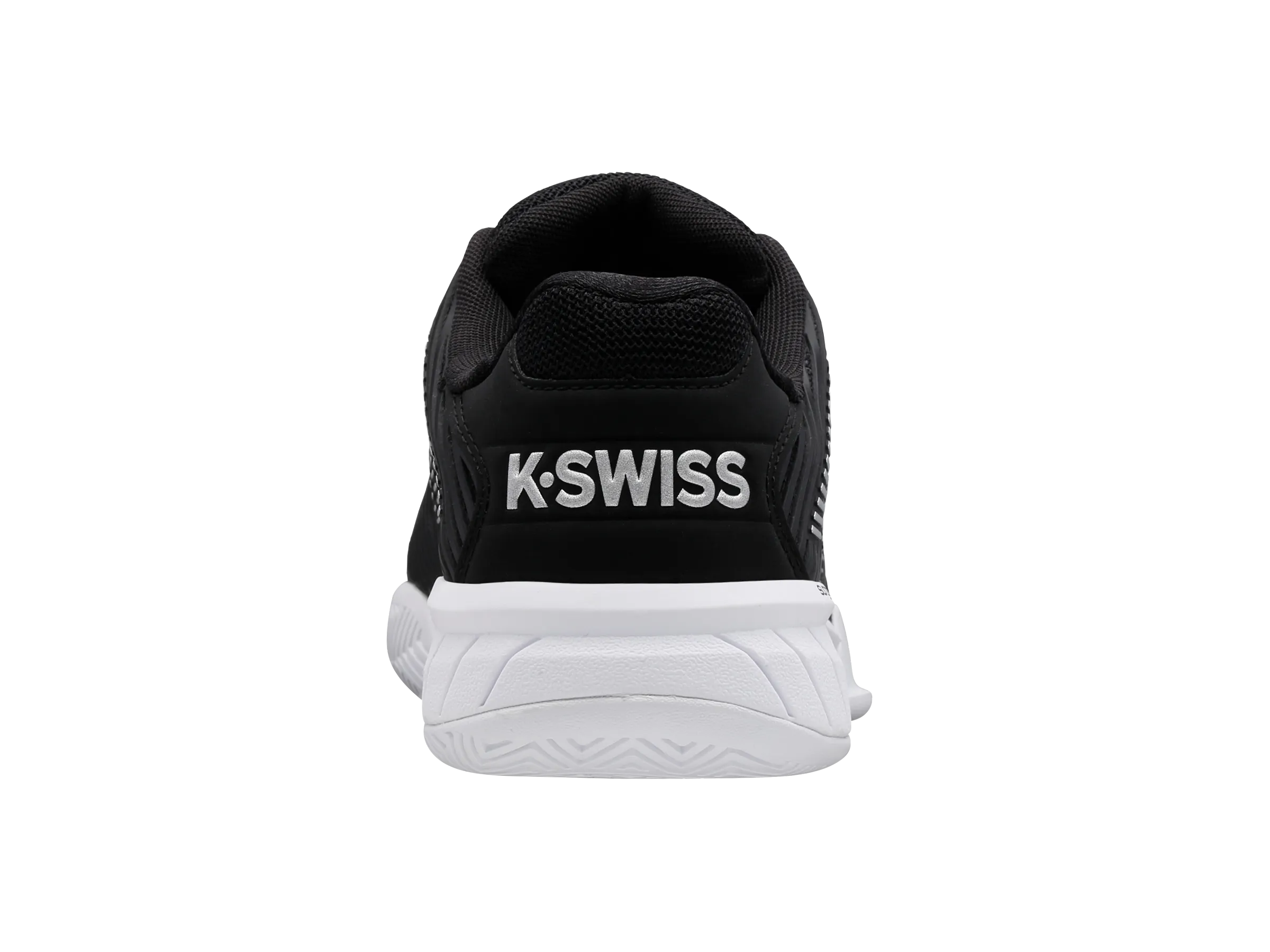 K-Swiss Women's Hypercourt Express 2 Tennis Shoes in Black/White/Silver