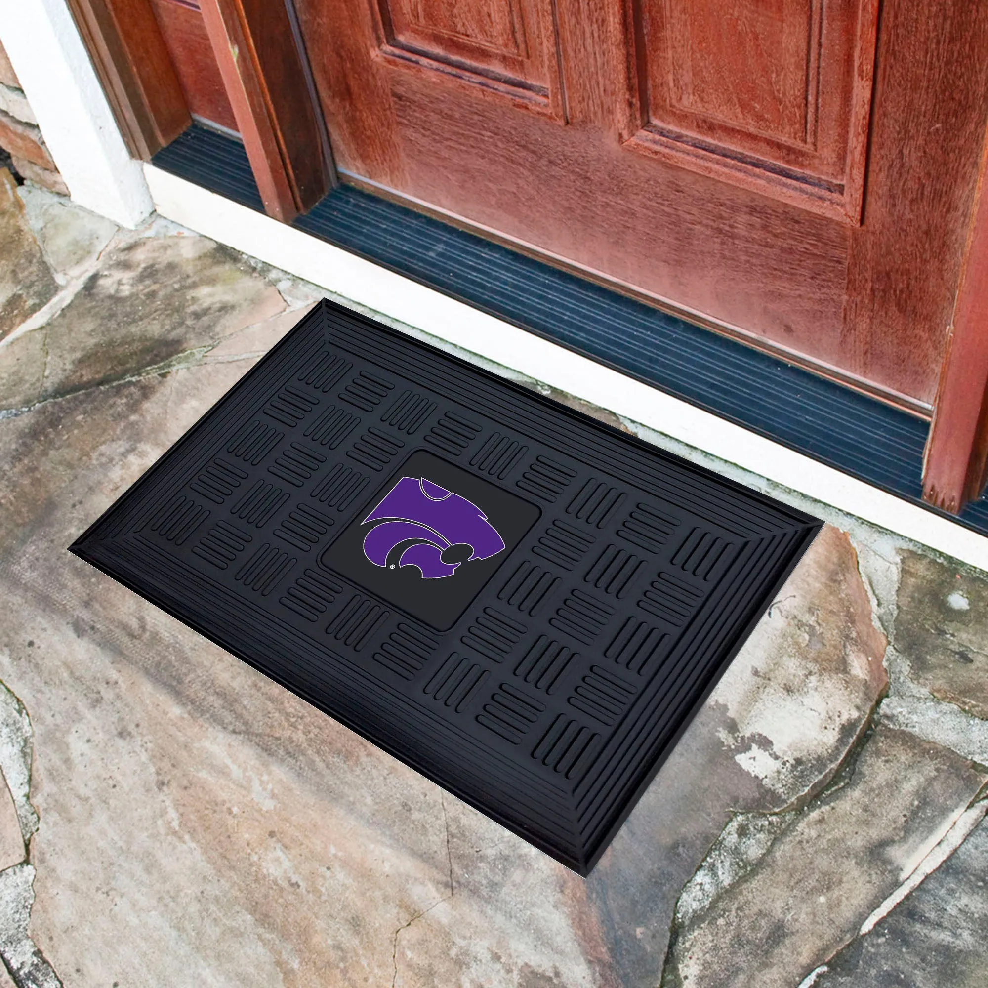 Kansas State University Medallion Door Mat