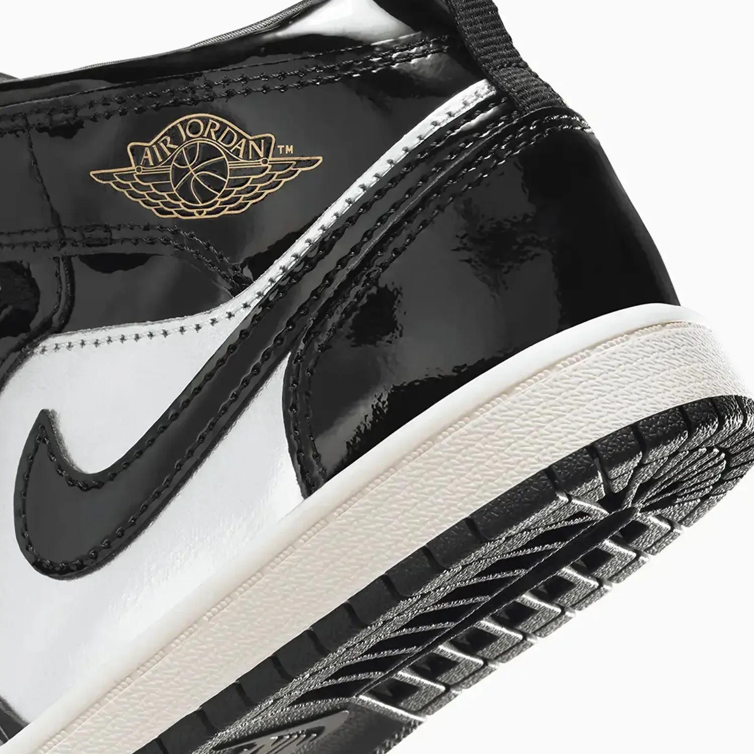 Kid's Air Jordan 1 Mid SE "Black Metallic Silver" Pre School