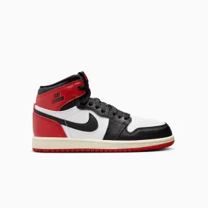 Kid's Jordan 1 Retro High OG "Black Toe Reimagined" Pre School