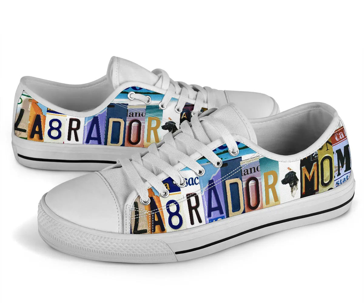 Labrador Mom - Women’s Low Top Shoes White