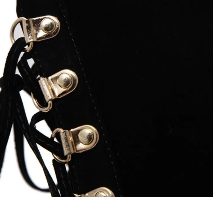 Laced Fire Gladiator Heels