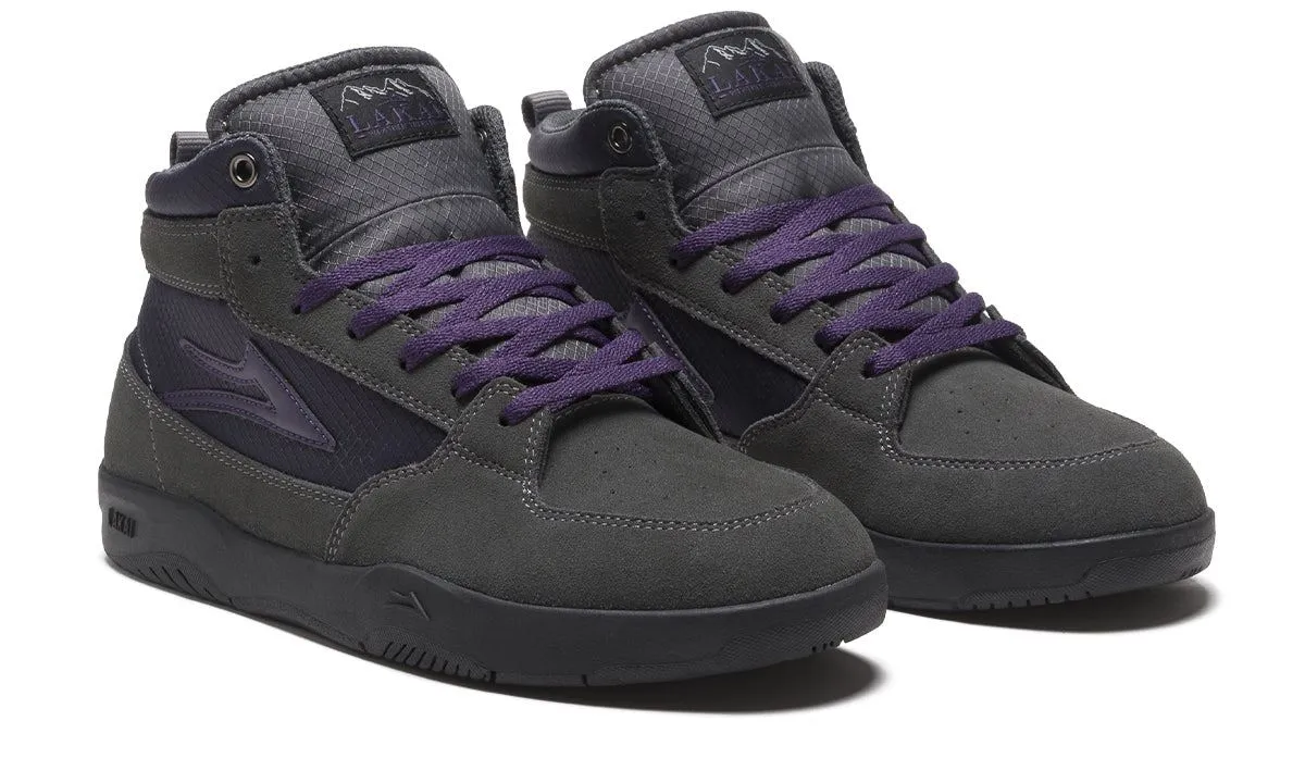 Lakai Trudger Weather Treated Skate Shoes - Black/Grey