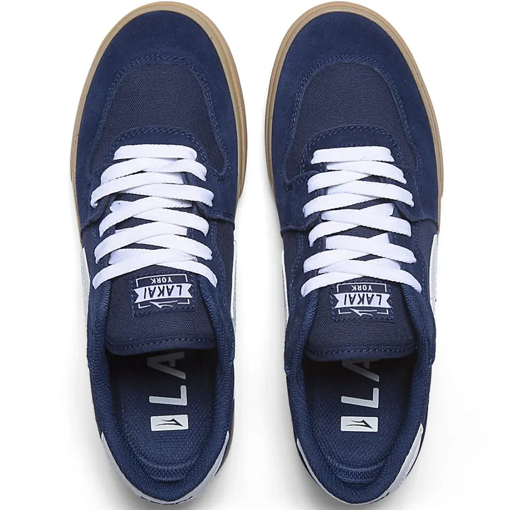 Lakai York Shoes Navy/Gum Suede