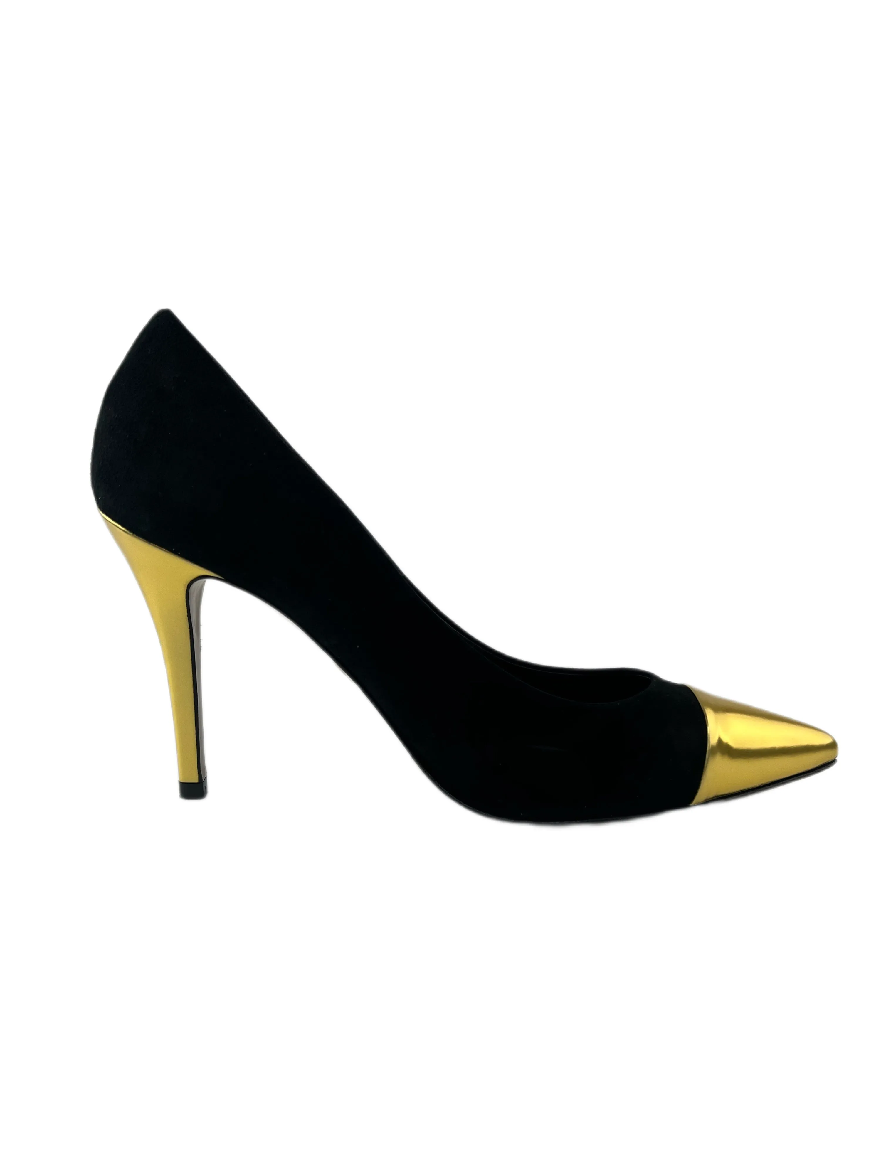 Marina Rinaldi Women's Nero Leoncino High Heel Suede Pumps NWB