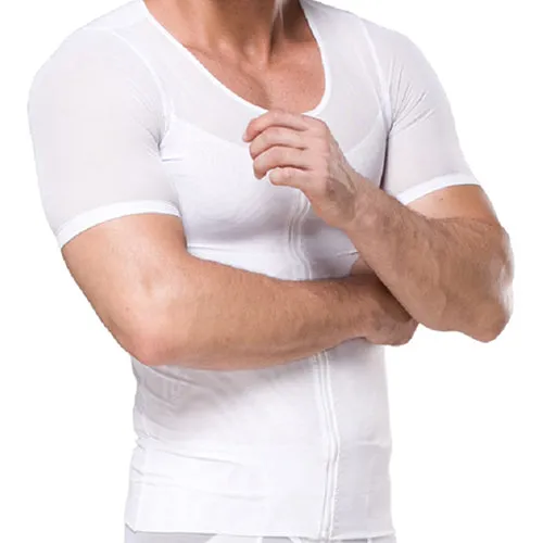 Men's Mesh Panel Shapewear Top