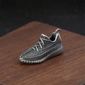 Men's Real Solid 925 Sterling Silver Pendants Shoes Cross Fashion Jewelry