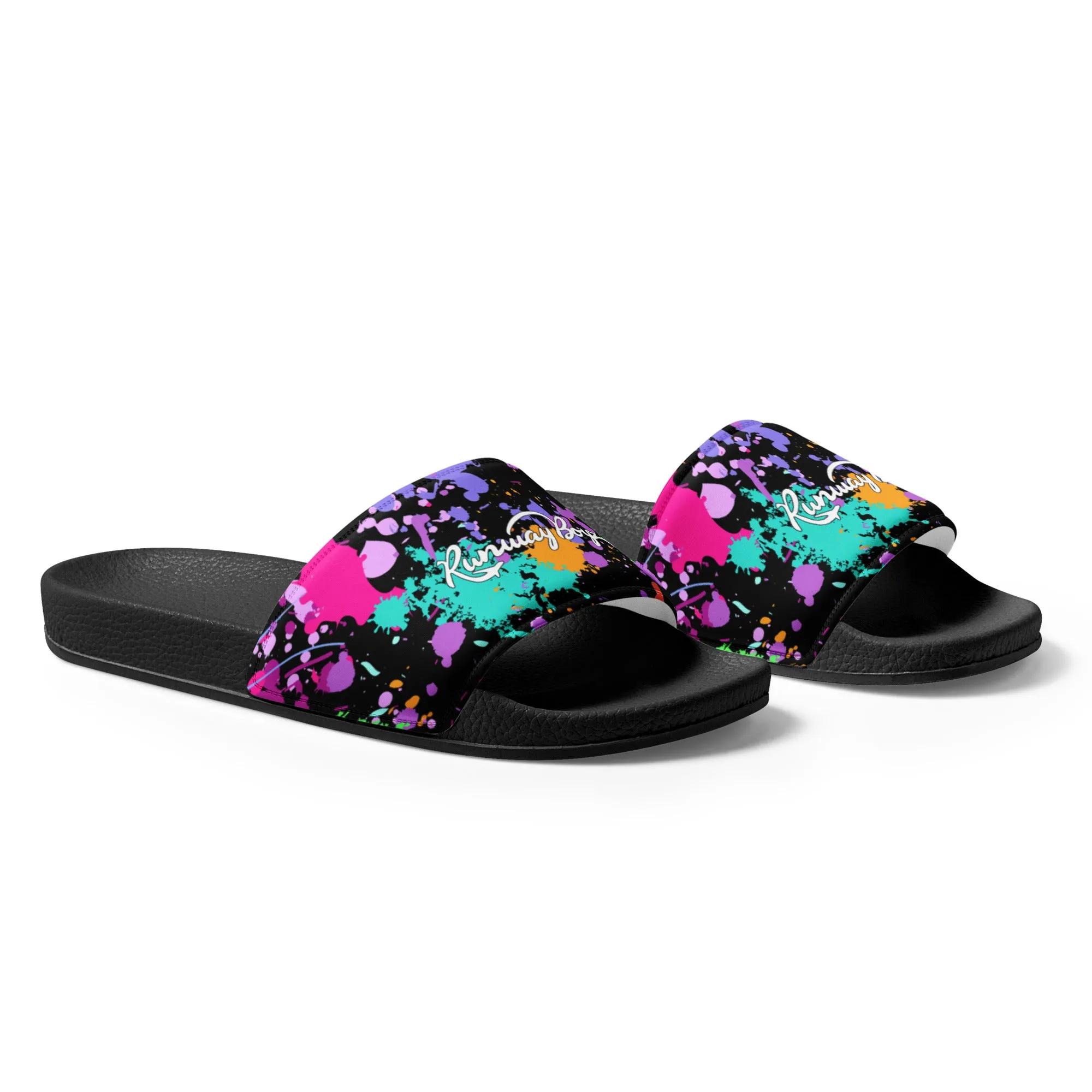 Men’s Splatter Paint Slides