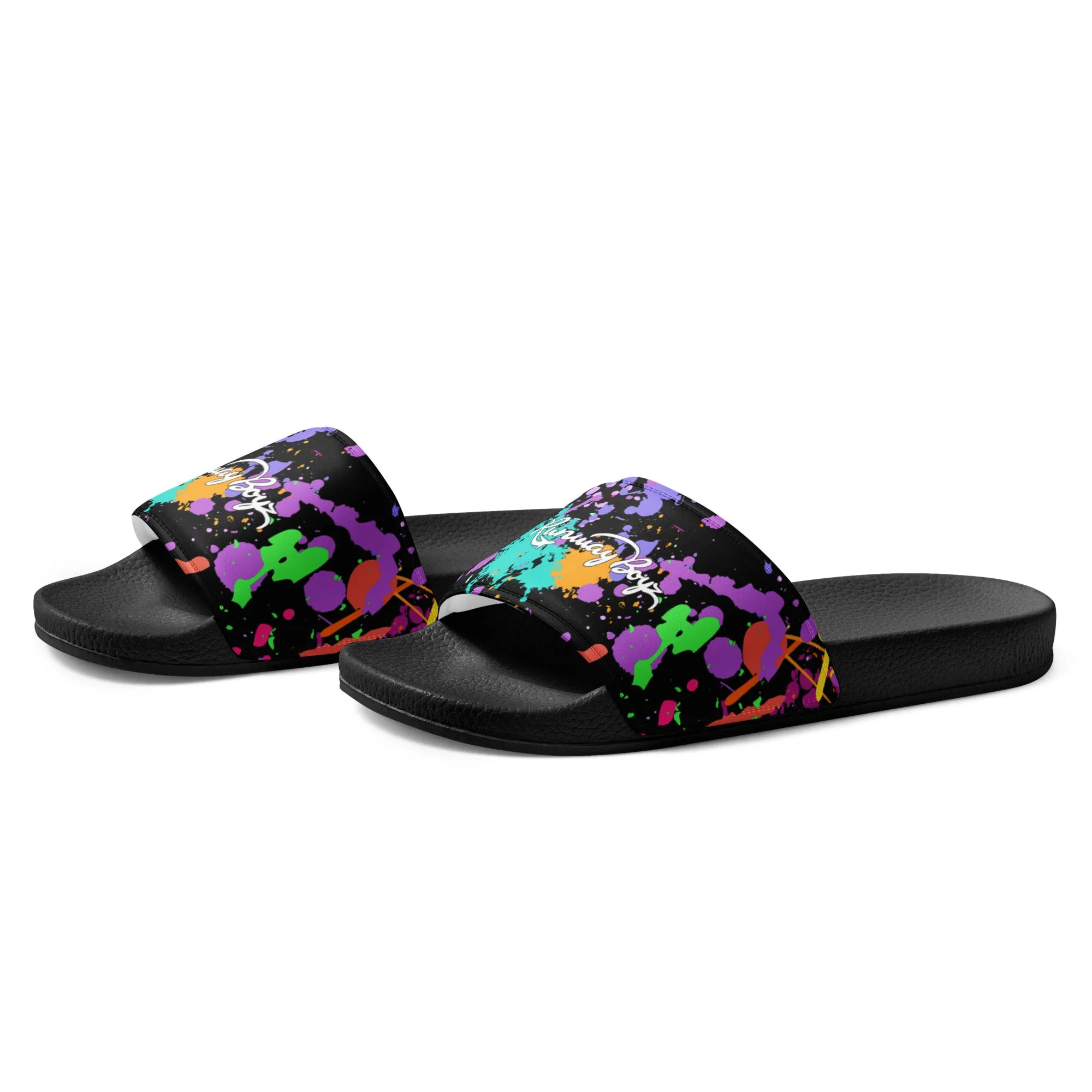 Men’s Splatter Paint Slides