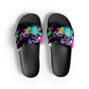 Men’s Splatter Paint Slides