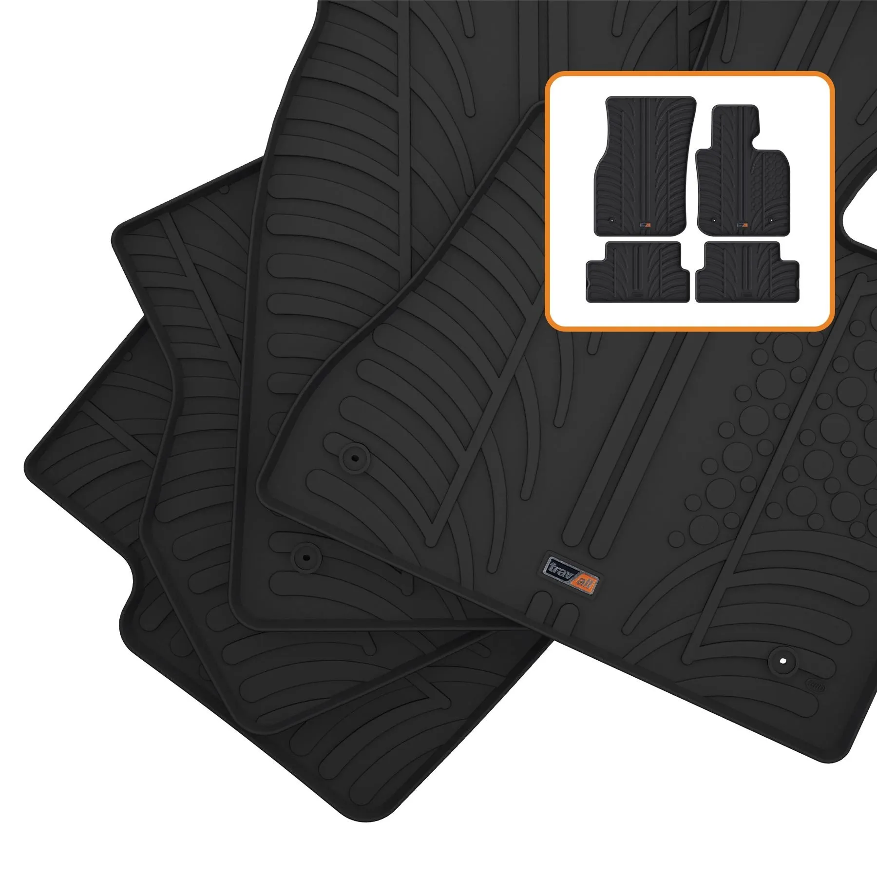 Mini Hachback Rubber Car Mats (2021-2024)