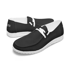 Misha Women Trendy Canvas Lace-up Loafers