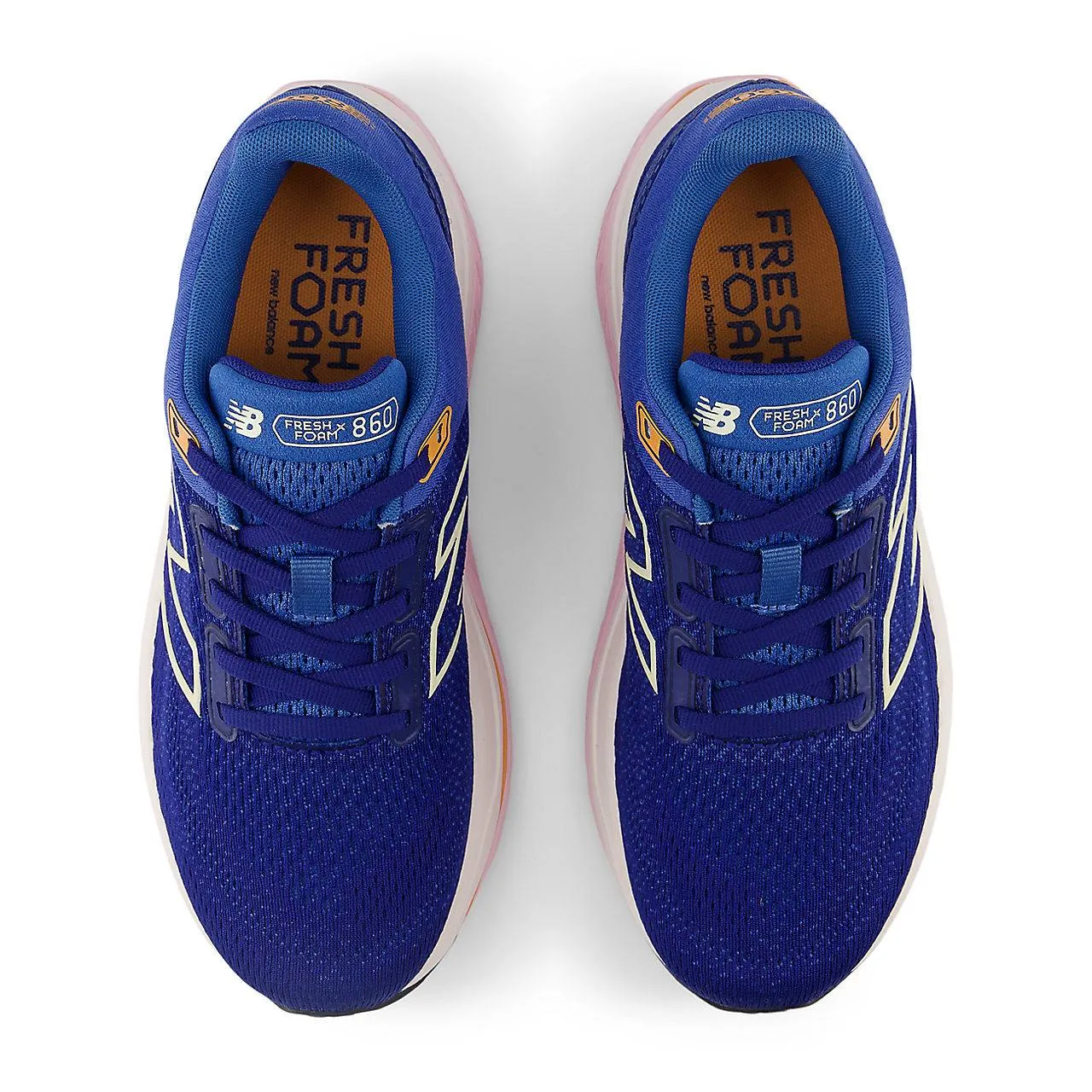 New Balance Fresh Foam X 860 v14 Wide (Womens) - Inkwell with Calcium and Washed Pink
