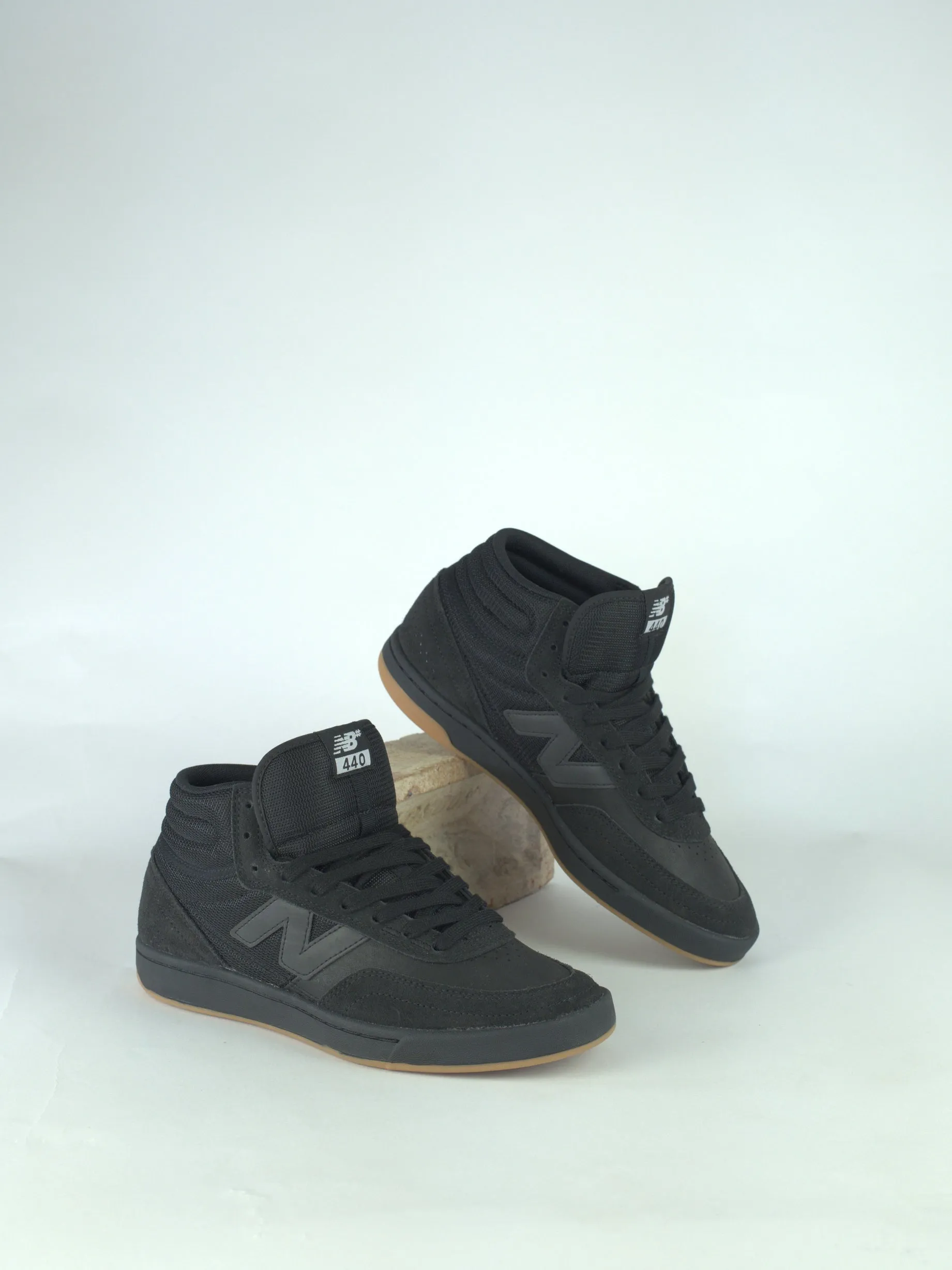 New Balance Numeric - Nm 440 High V2 Hsp Team Shoe - Black / Black / Gum - Skate Shoe