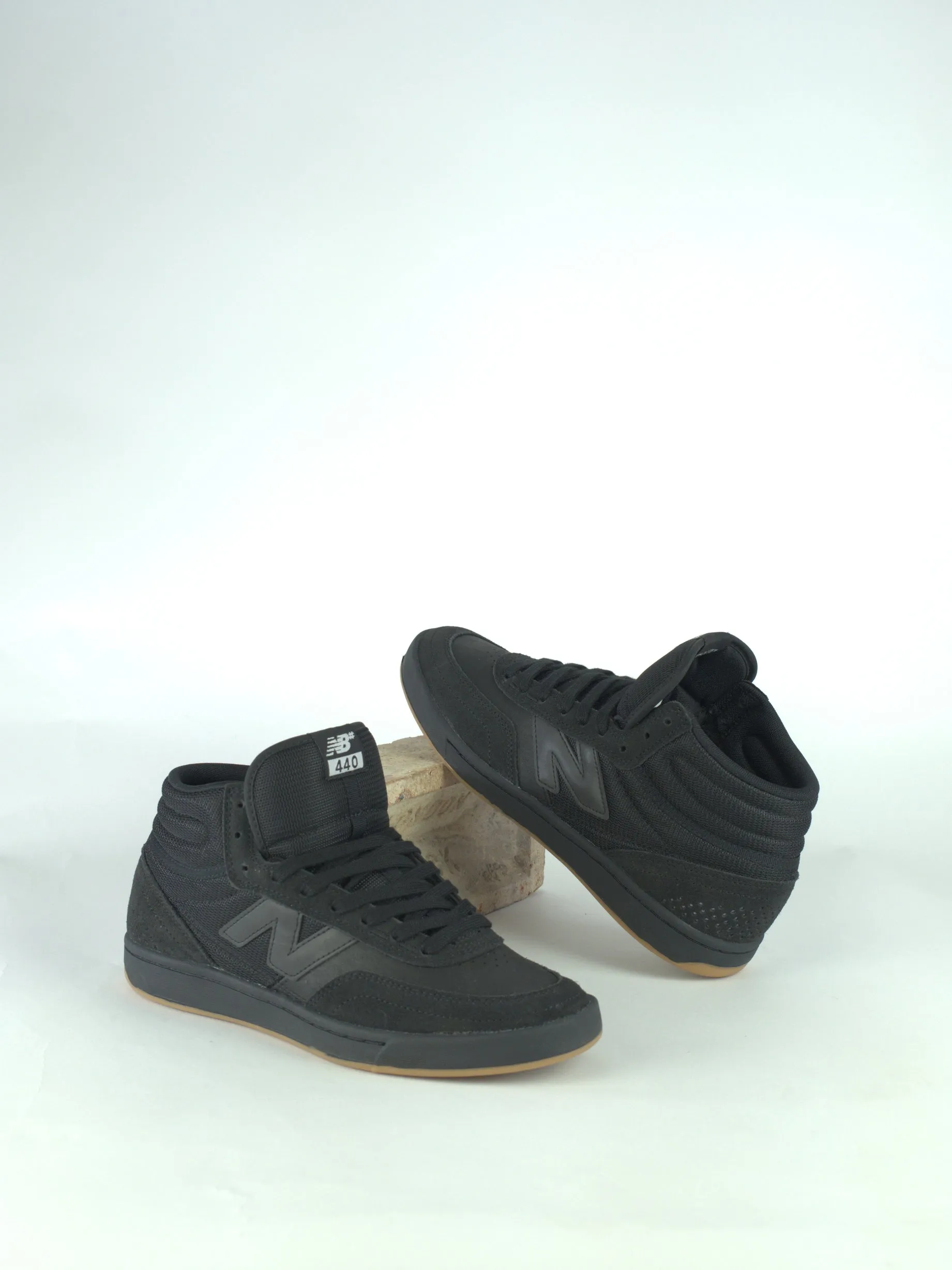 New Balance Numeric - Nm 440 High V2 Hsp Team Shoe - Black / Black / Gum - Skate Shoe