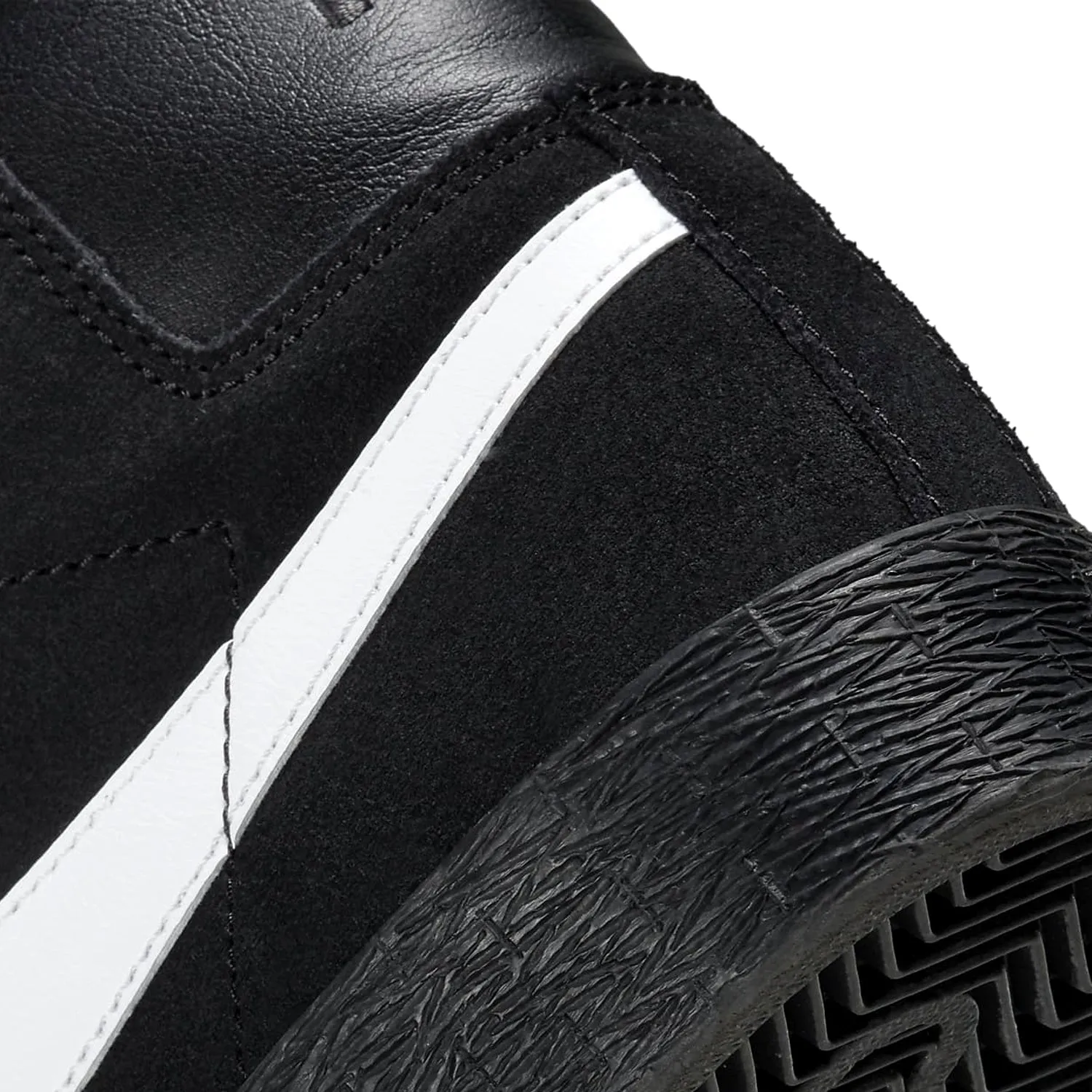 Nike SB - Blazer Mid Mens Shoes Black/White-Black-Black