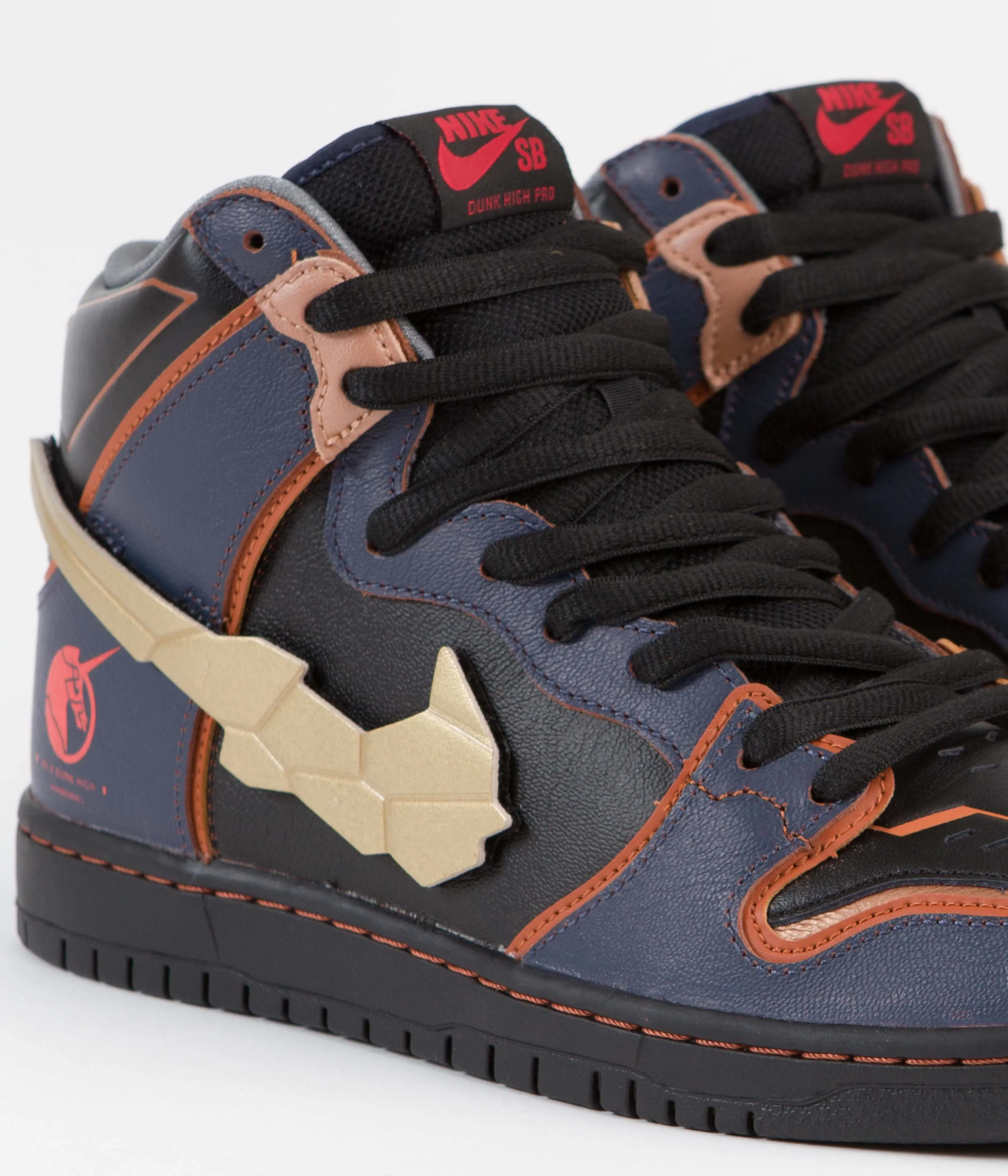 Nike SB Dunk High Pro 'Gundam' Shoes - Thunder Blue / Metallic Gold