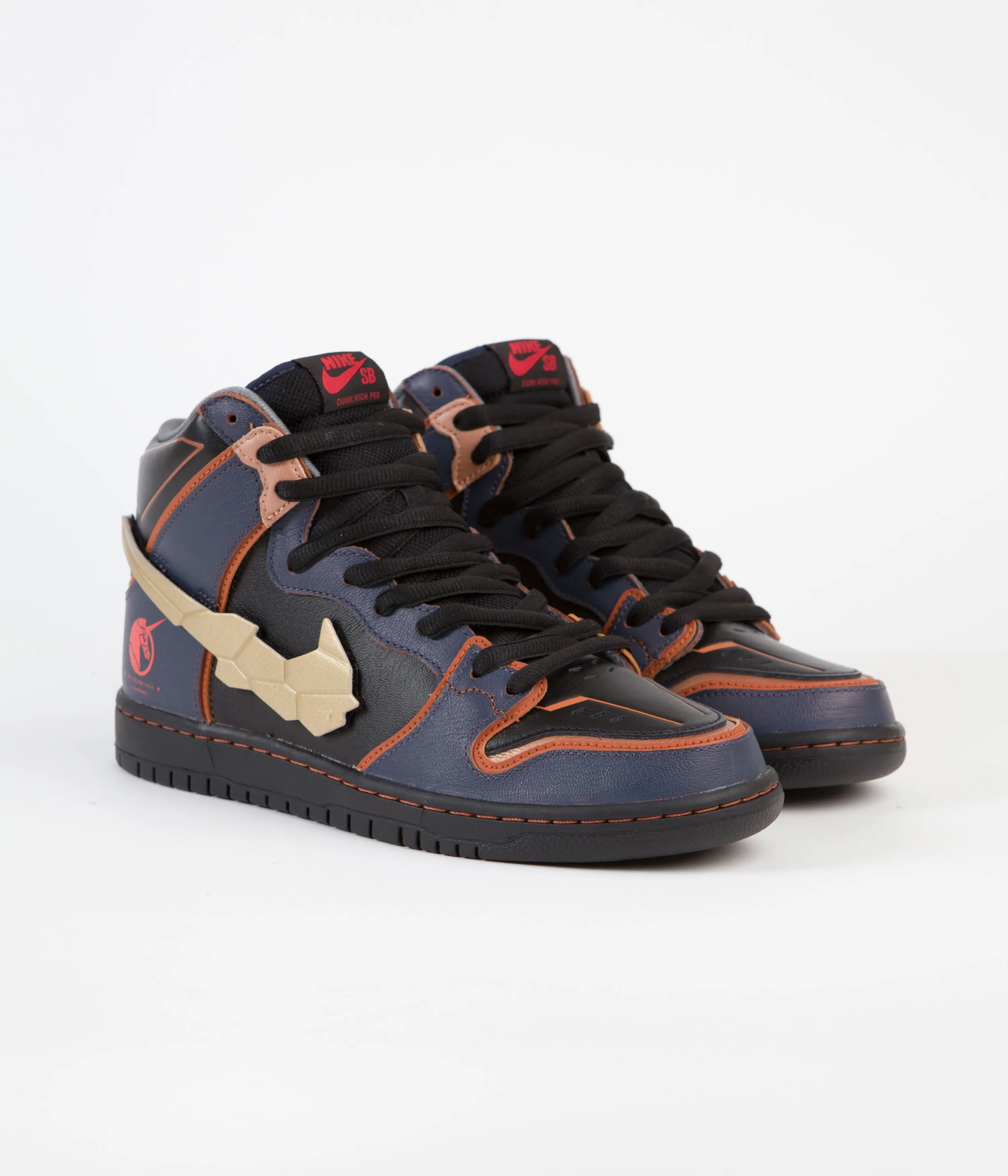 Nike SB Dunk High Pro 'Gundam' Shoes - Thunder Blue / Metallic Gold