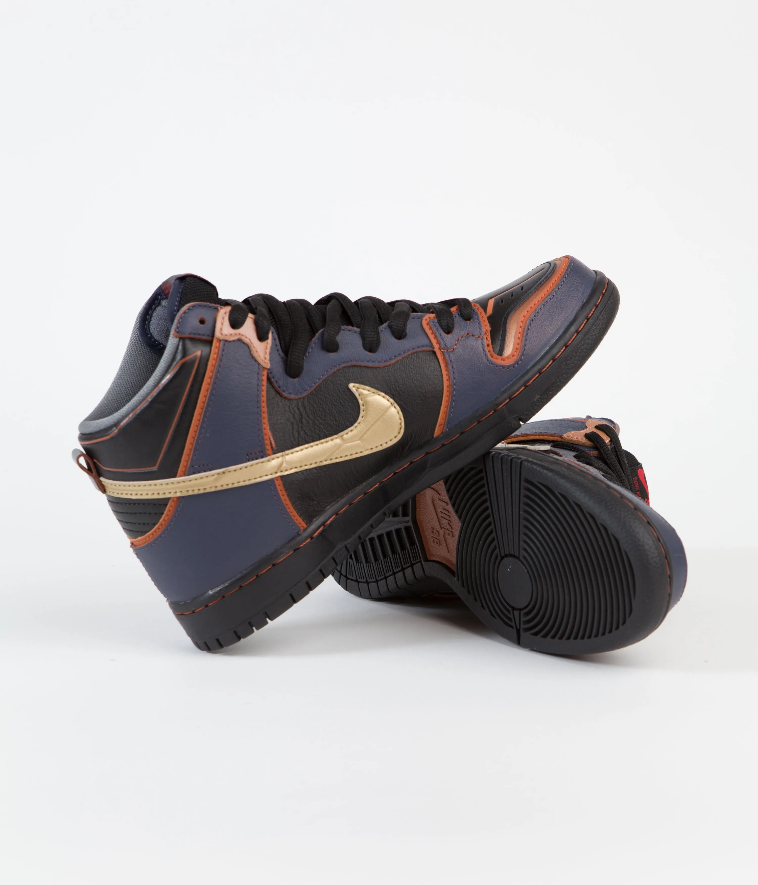Nike SB Dunk High Pro 'Gundam' Shoes - Thunder Blue / Metallic Gold