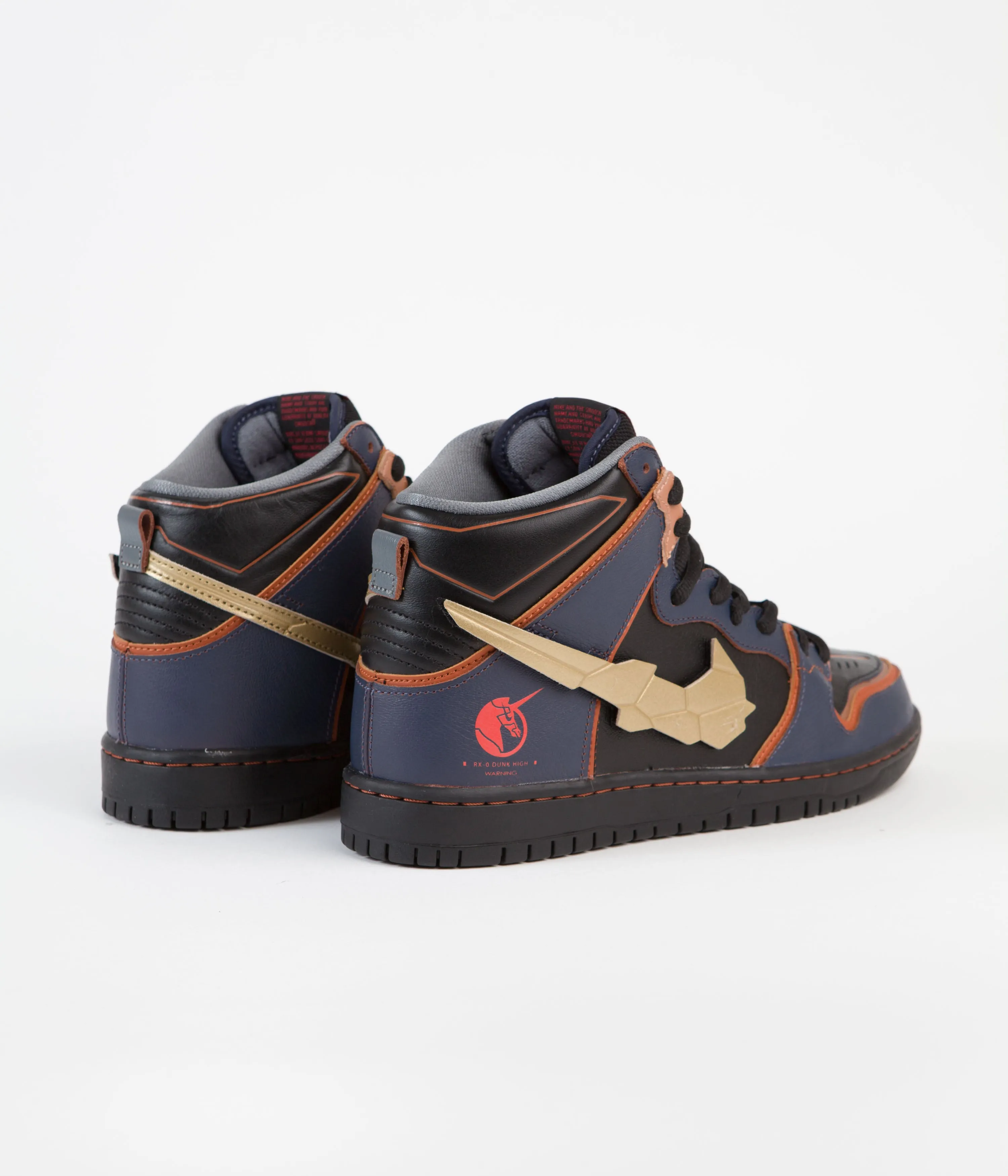 Nike SB Dunk High Pro 'Gundam' Shoes - Thunder Blue / Metallic Gold