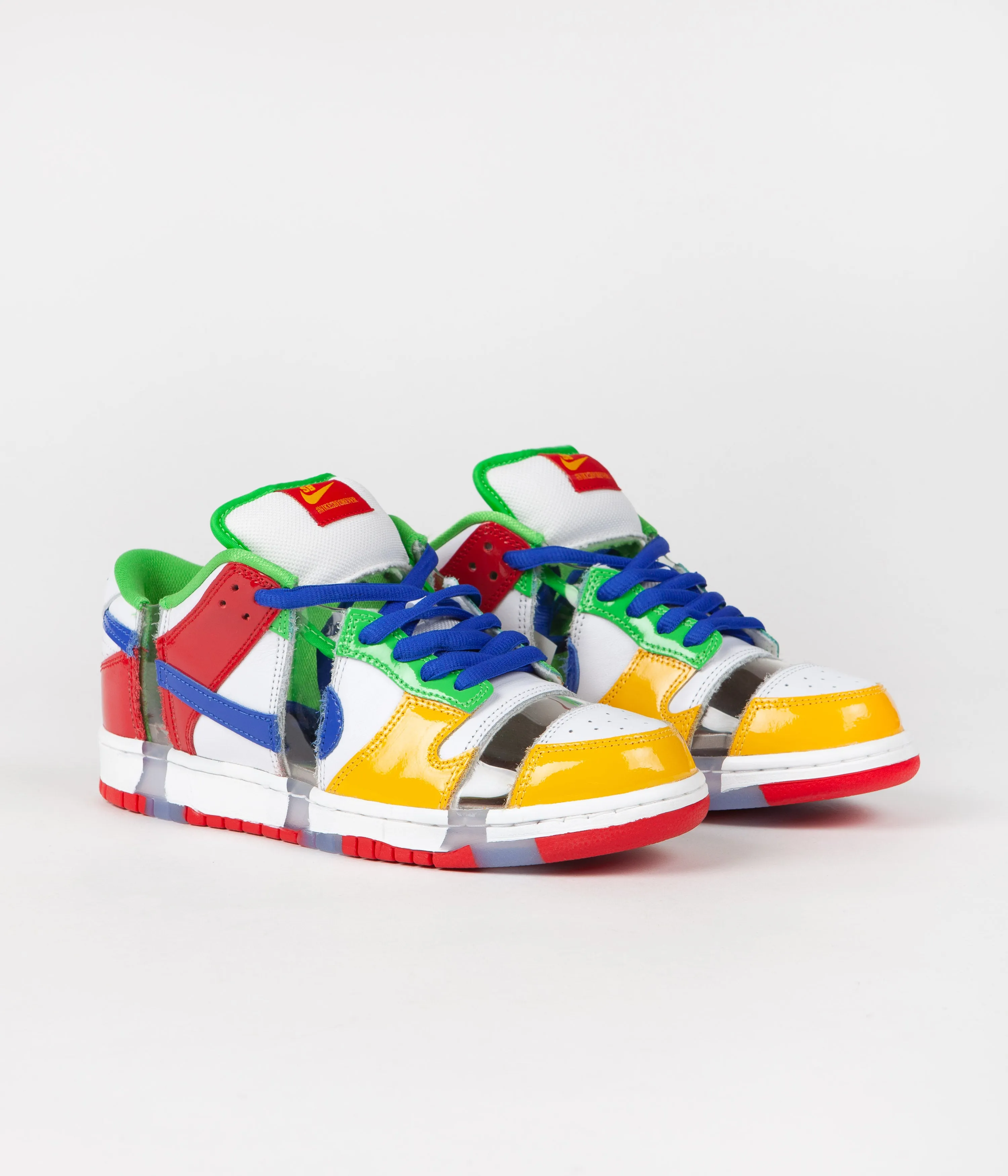 Nike SB Dunk Low OG Sandy Bodecker Shoes - White / Hyper Royal - Mean Green
