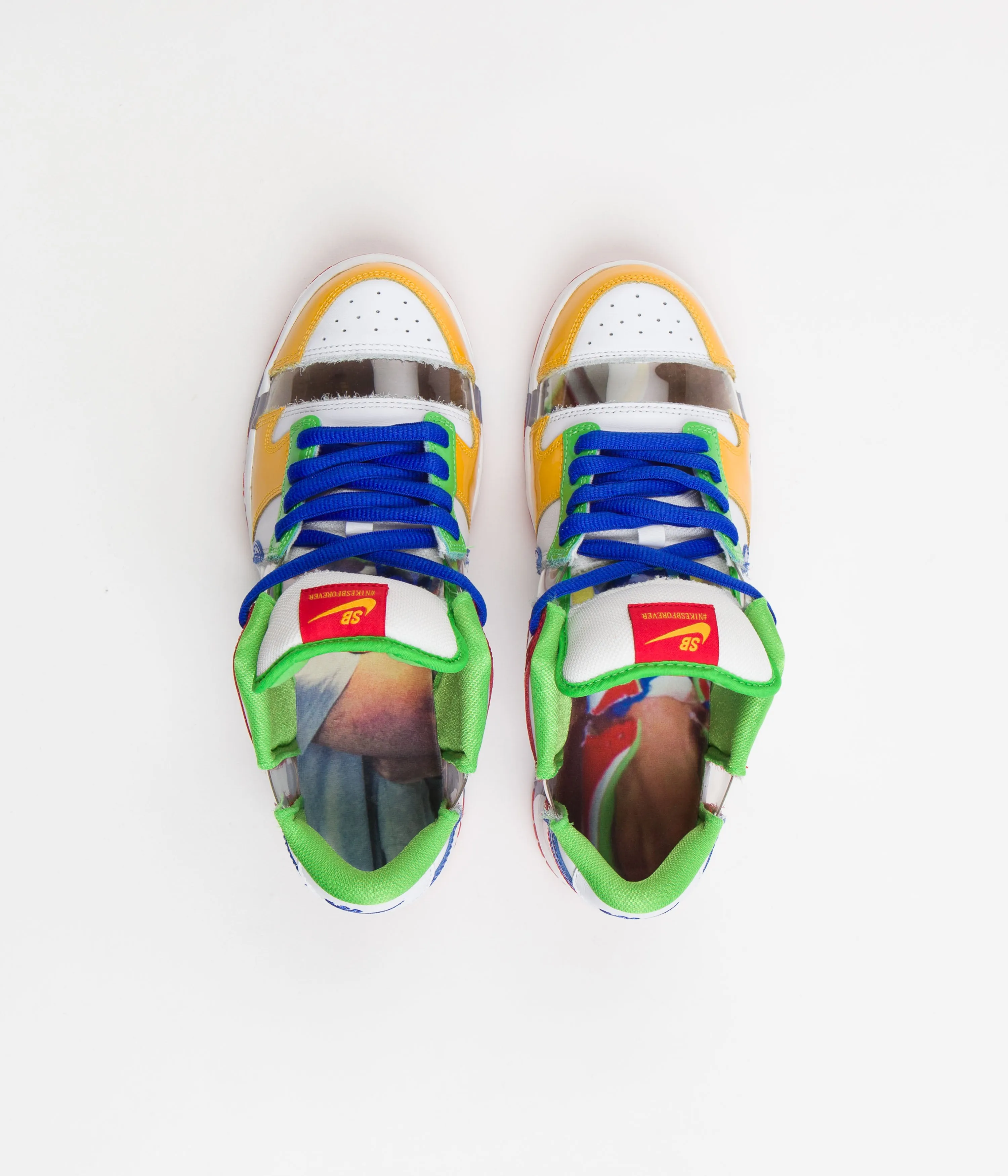 Nike SB Dunk Low OG Sandy Bodecker Shoes - White / Hyper Royal - Mean Green