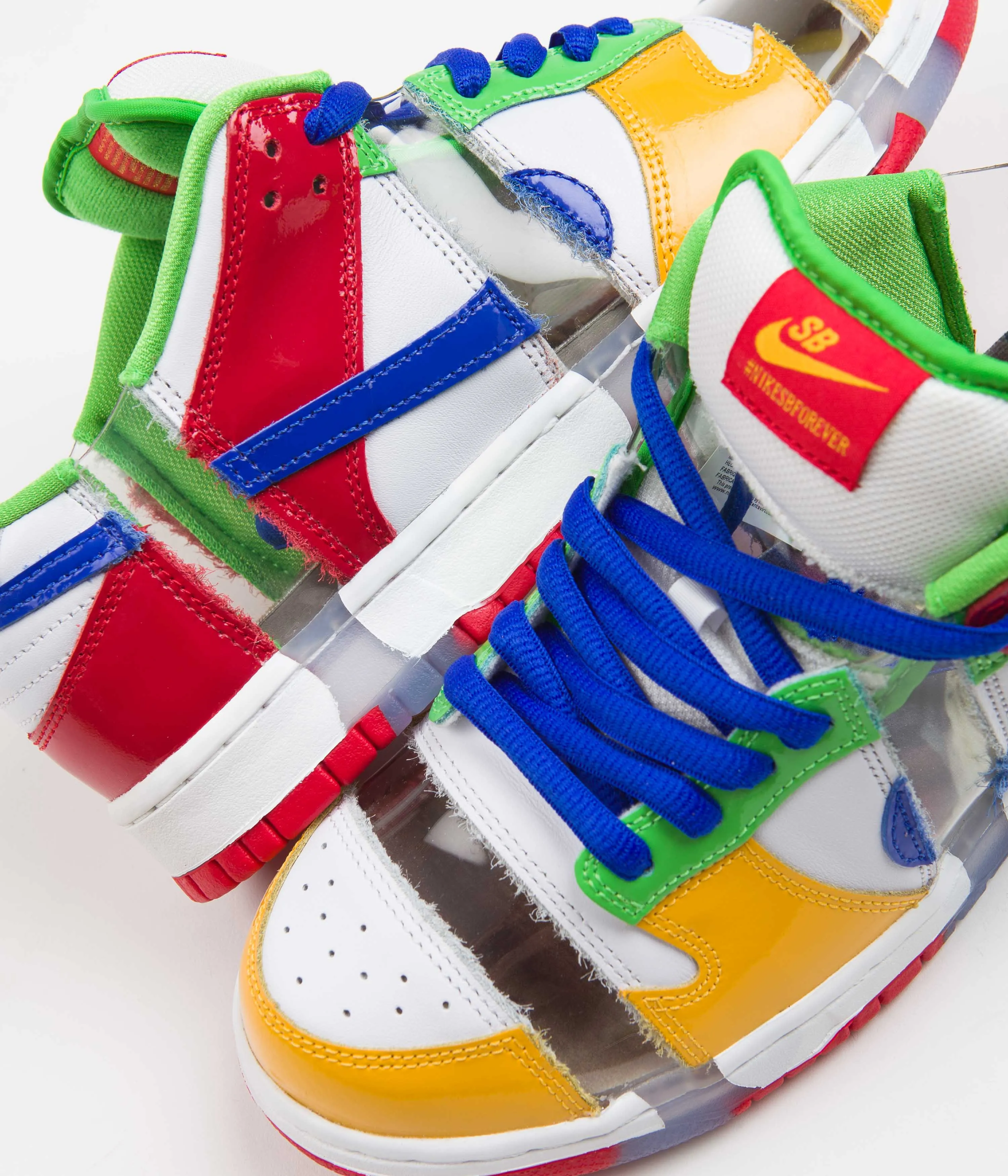 Nike SB Dunk Low OG Sandy Bodecker Shoes - White / Hyper Royal - Mean Green