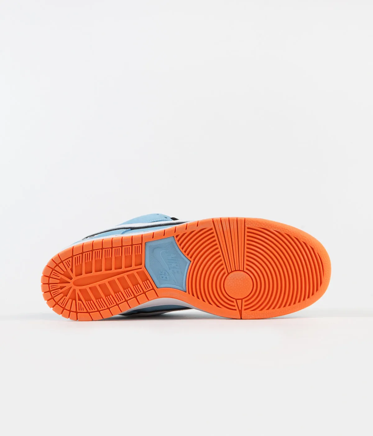 Nike SB Dunk Low Pro 'Gulf' Shoes - Blue Chill / White - Safety Orange - Black