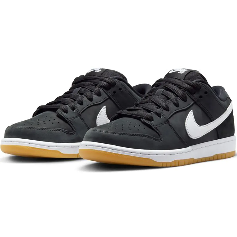 Nike SB Dunk Low Pro Shoes Black/White-Black-Gum Light Brown