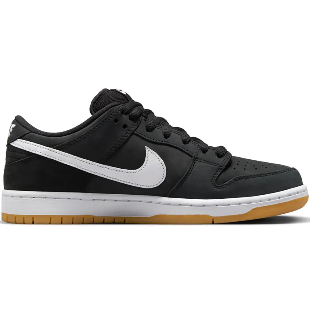 Nike SB Dunk Low Pro Shoes Black/White-Black-Gum Light Brown