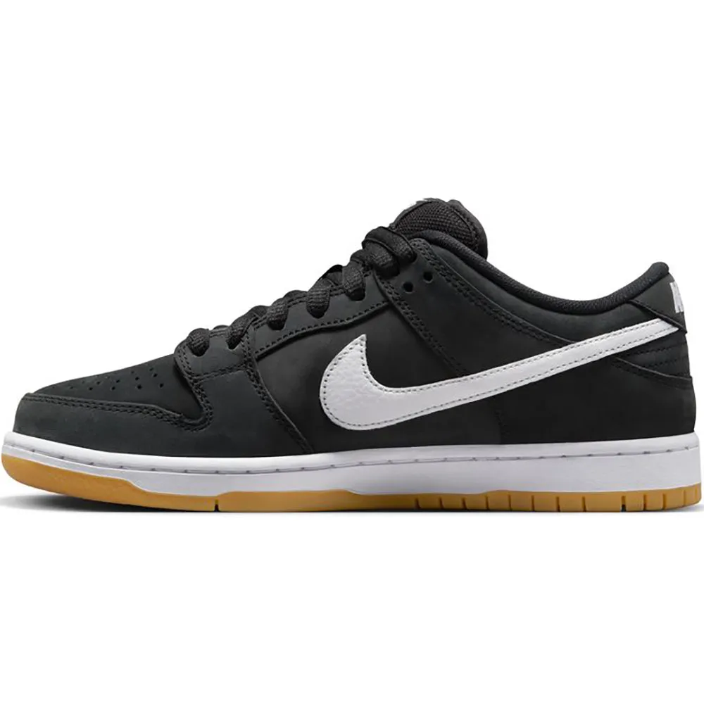 Nike SB Dunk Low Pro Shoes Black/White-Black-Gum Light Brown