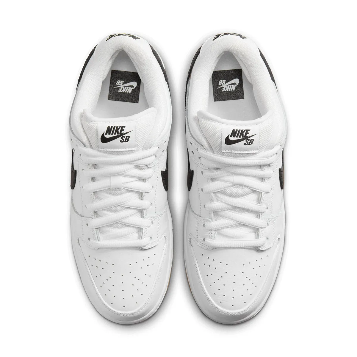 Nike SB - Dunk Low Pro Shoes White/Black-White-Gum Light Brown