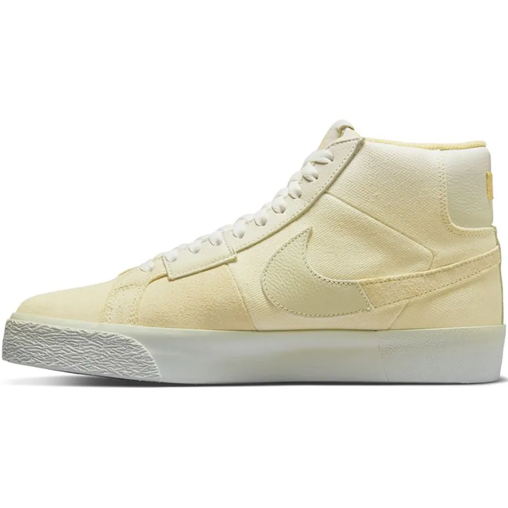 Nike SB Zoom Blazer Mid PRM Shoes Lemon Wash/Lemon Wash-Lemon Wash-White