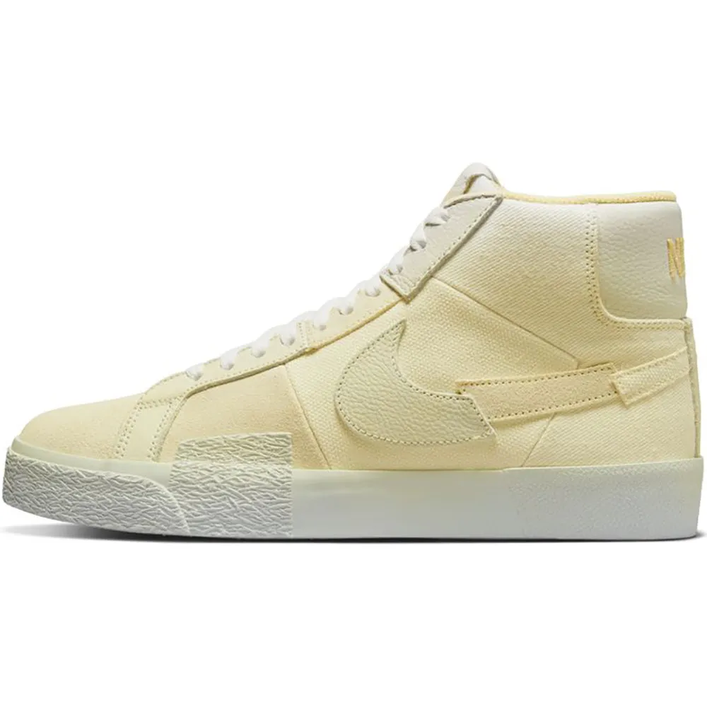 Nike SB Zoom Blazer Mid PRM Shoes Lemon Wash/Lemon Wash-Lemon Wash-White