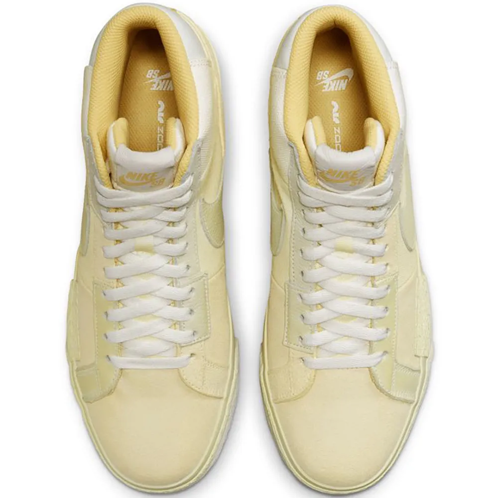 Nike SB Zoom Blazer Mid PRM Shoes Lemon Wash/Lemon Wash-Lemon Wash-White