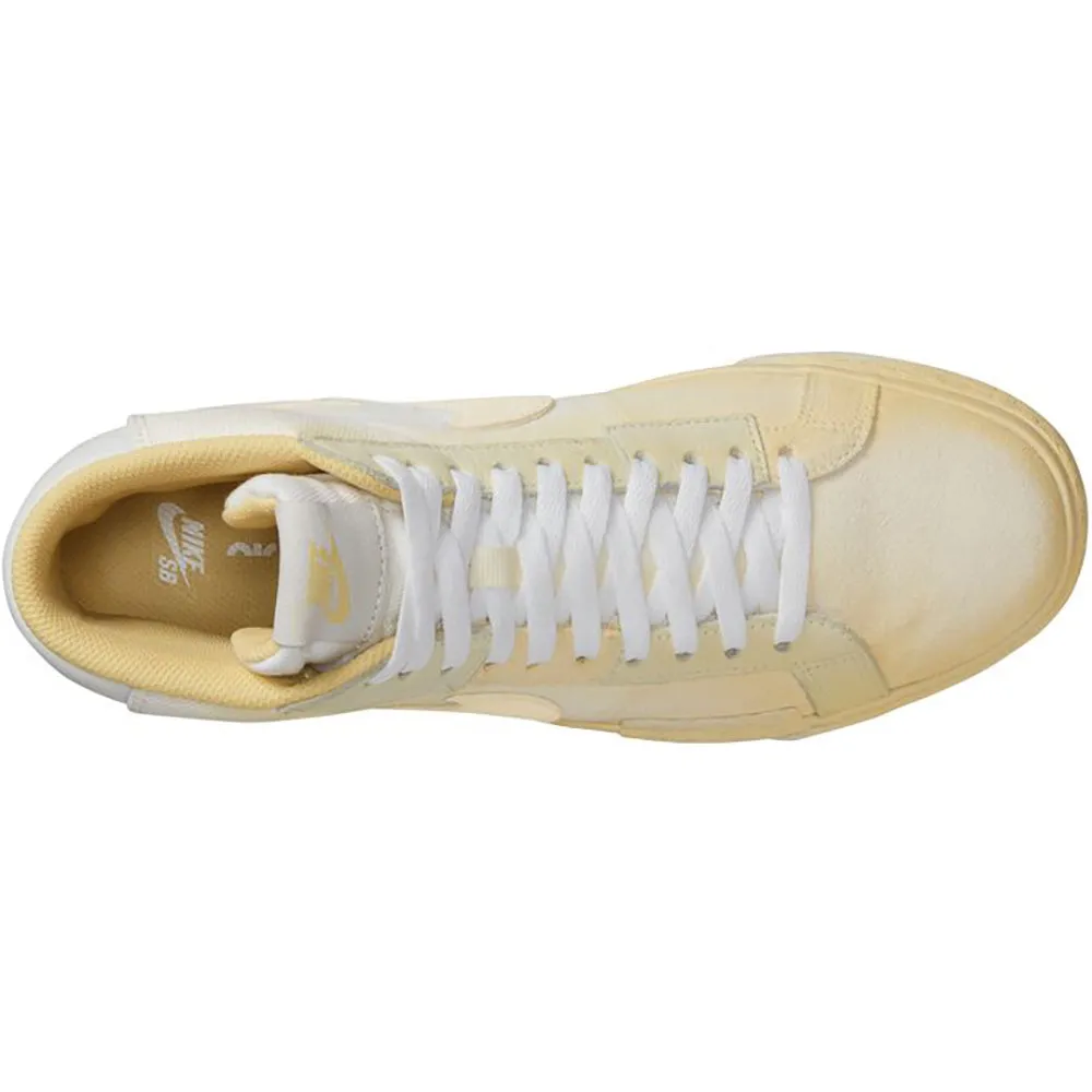 Nike SB Zoom Blazer Mid PRM Shoes Lemon Wash/Lemon Wash-Lemon Wash-White
