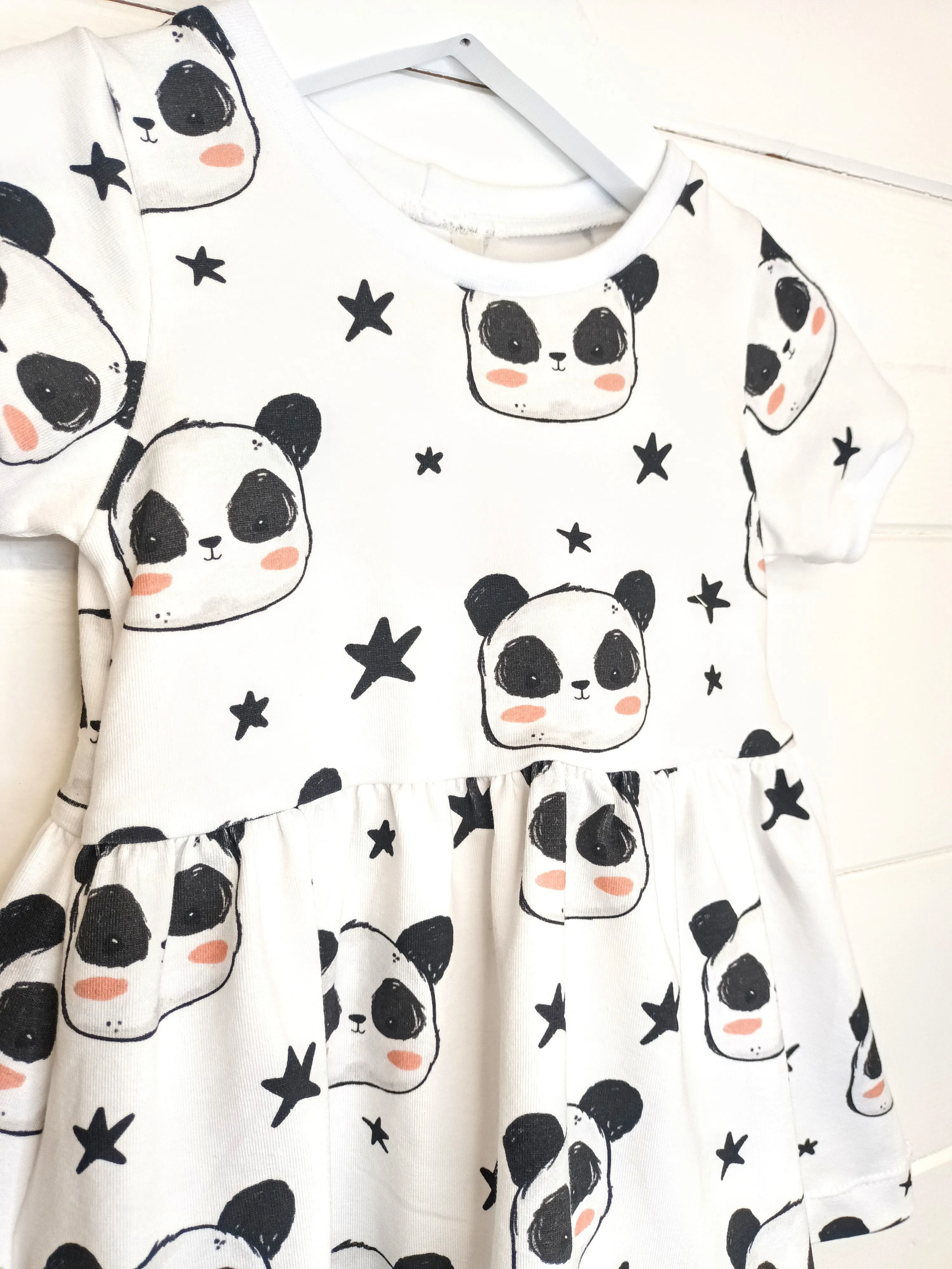 Perry Panda Twirl Dress, Cap Sleeve
