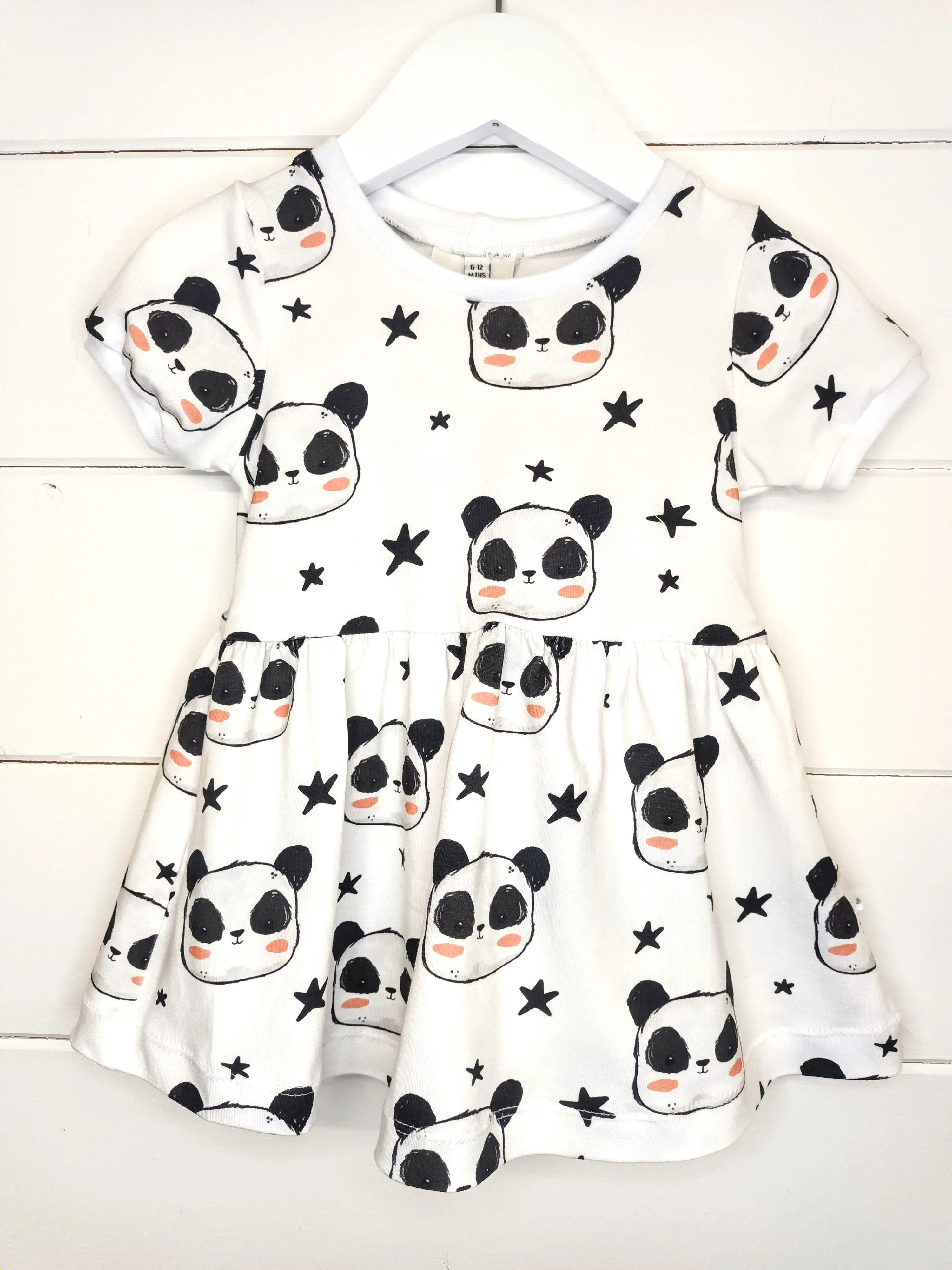 Perry Panda Twirl Dress, Cap Sleeve