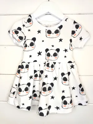 Perry Panda Twirl Dress, Cap Sleeve