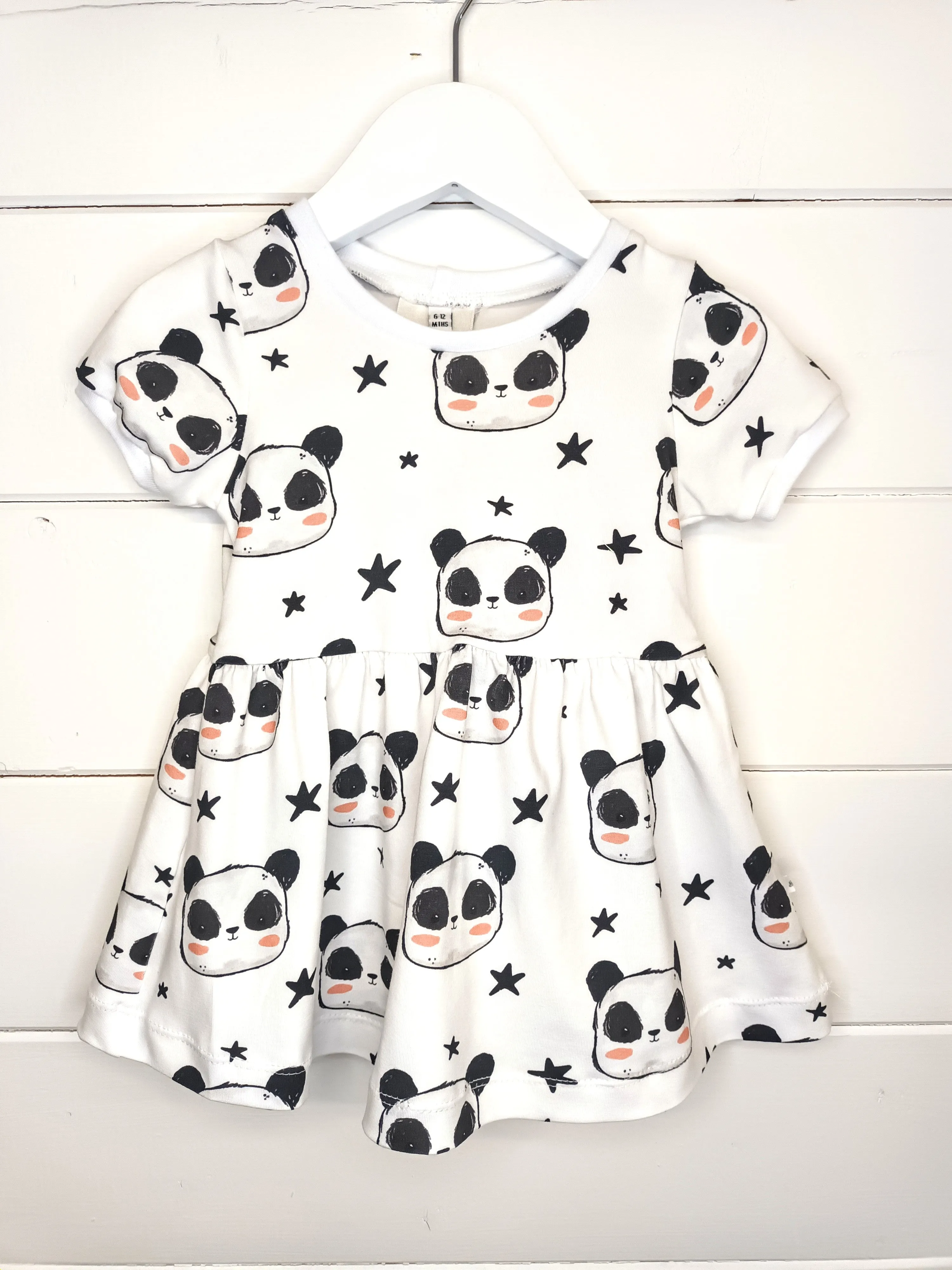 Perry Panda Twirl Dress, Cap Sleeve